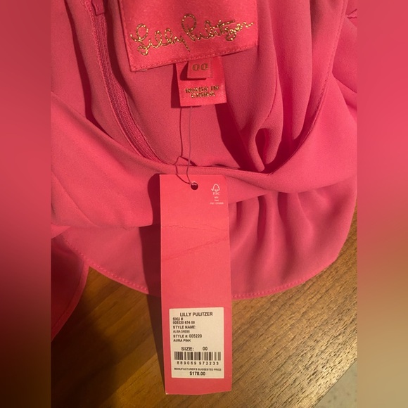 Lilly Pulitzer Pink Asymmetrical Bodycon Dress - Picture 5 of 5
